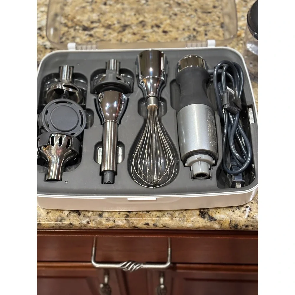 KitchenAid KHB2561 5-Speed Hand Blender System – Complete • NWOT • Original Case